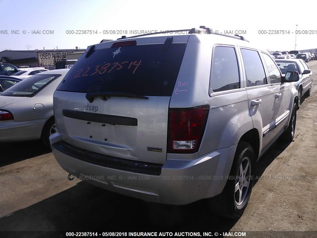 1J8HR48P37C697456 - 2007 JEEP GRAND CHEROKEE LAREDO/COLUMBIA/FREEDOM SILVER photo 4