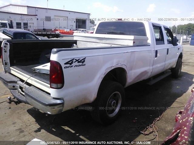 1FTSW31SXYEE55963 - 2000 FORD F350 SRW SUPER DUTY WHITE photo 4