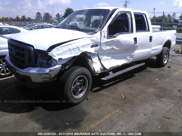 1FTSW31SXYEE55963 - 2000 FORD F350 SRW SUPER DUTY WHITE photo 6