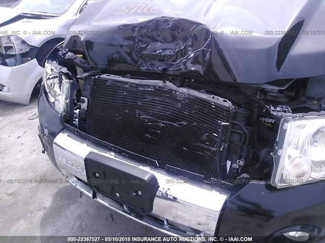 1FMCU94108KA45069 - 2008 FORD ESCAPE LIMITED BLACK photo 6