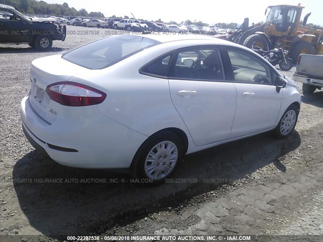 3FADP4AJ7FM160478 - 2015 FORD FIESTA S WHITE photo 4