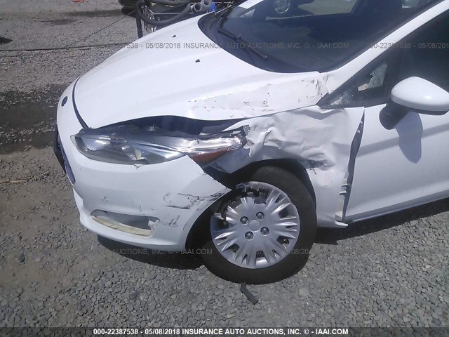 3FADP4AJ7FM160478 - 2015 FORD FIESTA S WHITE photo 6