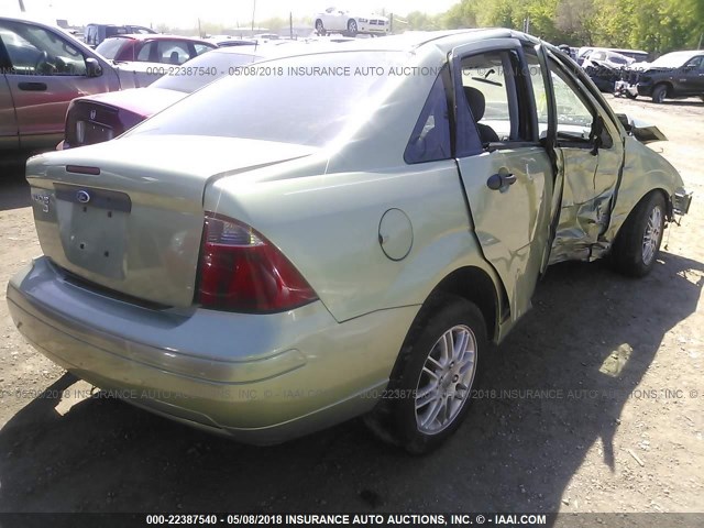 1FAHP34N17W200629 - 2007 FORD FOCUS ZX4/S/SE/SES 绿色 照片 4