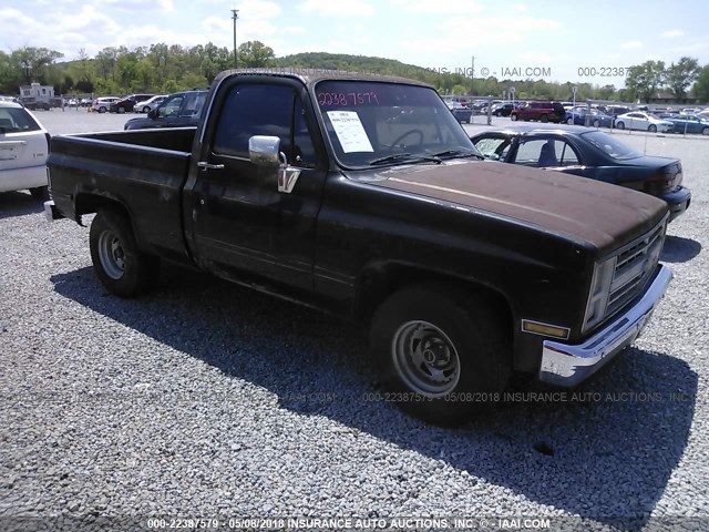 1GCDC14H3GF356738 - 1986 CHEVROLET C10 BLACK photo 1