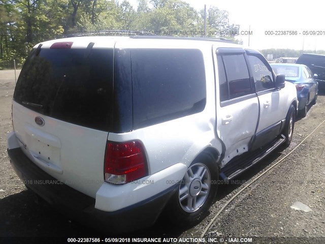 1FMPU16L94LB54877 - 2004 FORD EXPEDITION XLT WHITE photo 4