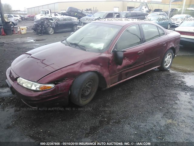 1G3NL52F53C274440 - 2003 OLDSMOBILE ALERO GL BURGUNDY photo 2