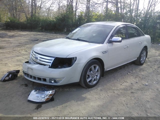 1FAHP28W58G115382 - 2008 FORD TAURUS LIMITED WHITE photo 2