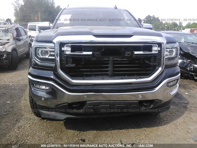 3GTU2NEC0HG313696 - 2017 GMC SIERRA K1500 SLT BLACK photo 6