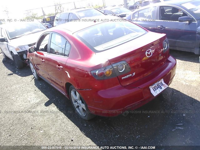 JM1BK323341190615 - 2004 MAZDA 3 S RED photo 3