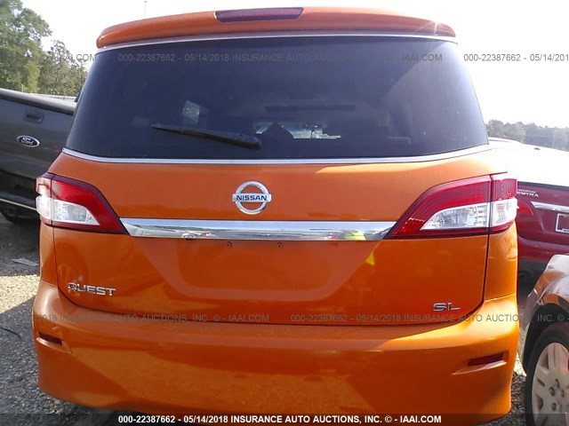 JN8AE2KP1C9044556 - 2012 NISSAN QUEST S/SV/SL/LE ORANGE photo 8