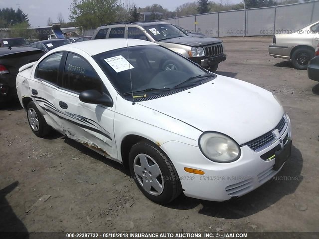 1B3ES26C74D573877 - 2004 DODGE NEON SE WHITE photo 1