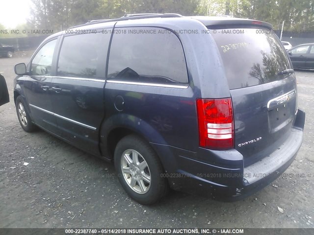 2A8HR54129R617999 - 2009 CHRYSLER TOWN & COUNTRY TOURING BLUE photo 3