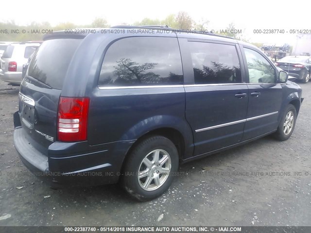 2A8HR54129R617999 - 2009 CHRYSLER TOWN & COUNTRY TOURING BLUE photo 4