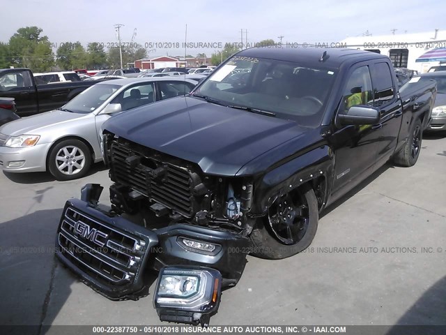 1GTV2LEH5HZ166957 - 2017 GMC SIERRA K1500 BLACK photo 2