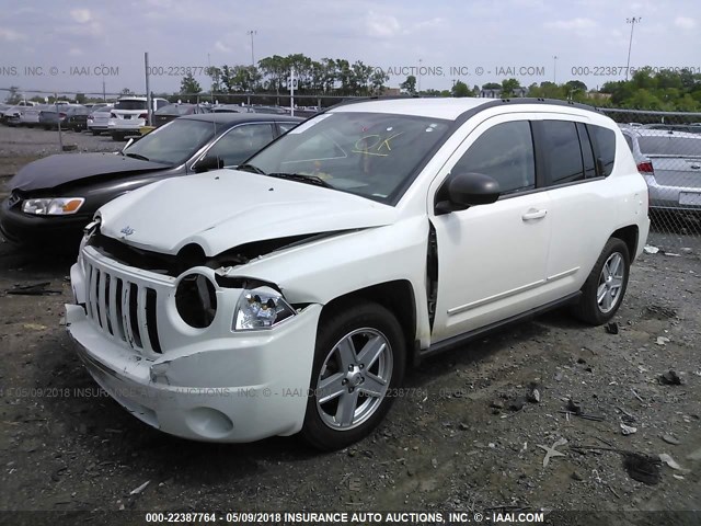 1J4NT4FA9AD506810 - 2010 JEEP COMPASS SPORT WHITE photo 2