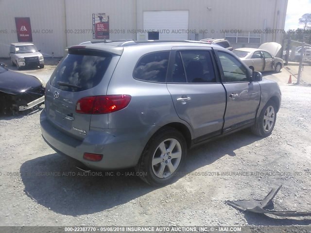 5NMSH13E97H109775 - 2007 HYUNDAI SANTA FE SE/LIMITED GRAY photo 4