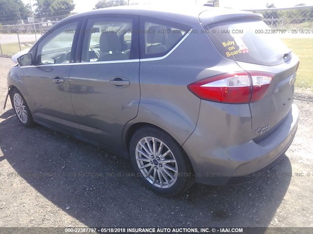 1FADP5CU8DL509756 - 2013 FORD C-MAX PREMIUM GRAY photo 3