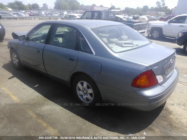 4T1BF28B71U165347 - 2001 TOYOTA AVALON XL/XLS GRAY photo 3