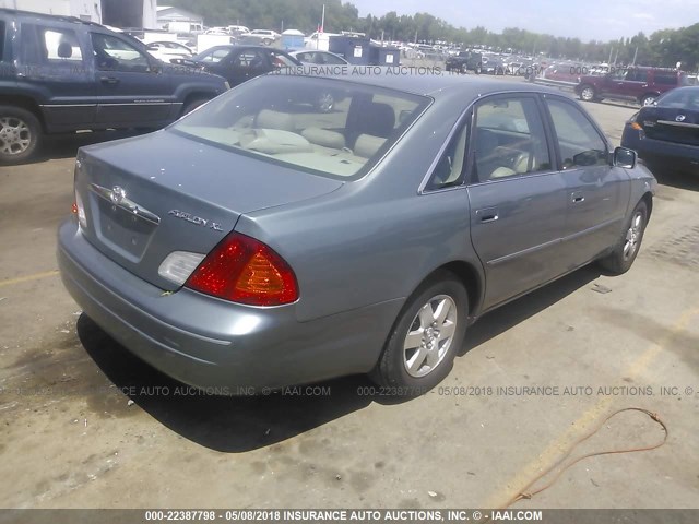 4T1BF28B71U165347 - 2001 TOYOTA AVALON XL/XLS GRAY photo 4