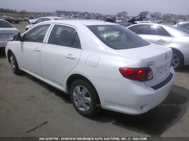 JTDBL40E399068014 - 2009 TOYOTA COROLLA LE/XLE WHITE photo 3