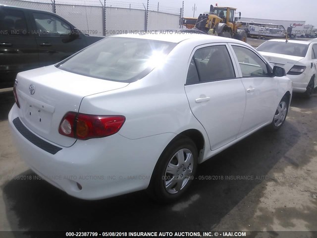 JTDBL40E399068014 - 2009 TOYOTA COROLLA LE/XLE WHITE photo 4