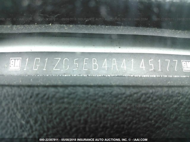 1G1ZC5EB4A4145177 - 2010 CHEVROLET MALIBU 1LT 白色 照片 9