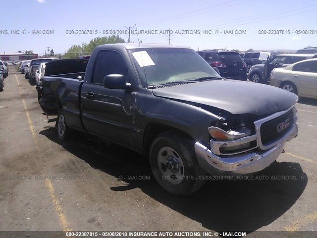 1GTEC14W82Z304810 - 2002 GMC NEW SIERRA C1500 GRAY photo 1