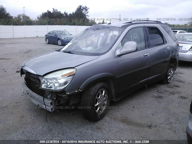 3G5DA03E24S564907 - 2004 BUICK RENDEZVOUS CX/CXL SILVER photo 2