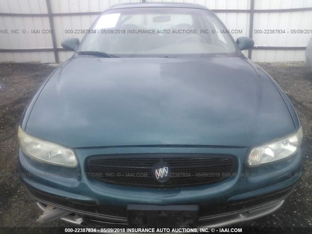 2G4WF5217W1454458 - 1998 BUICK REGAL GS GREEN photo 6