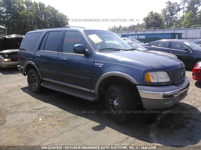 1FMPU18L3YLB02504 - 2000 FORD EXPEDITION EDDIE BAUER 蓝色 照片 1