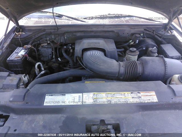 1FMPU18L3YLB02504 - 2000 FORD EXPEDITION EDDIE BAUER 蓝色 照片 10