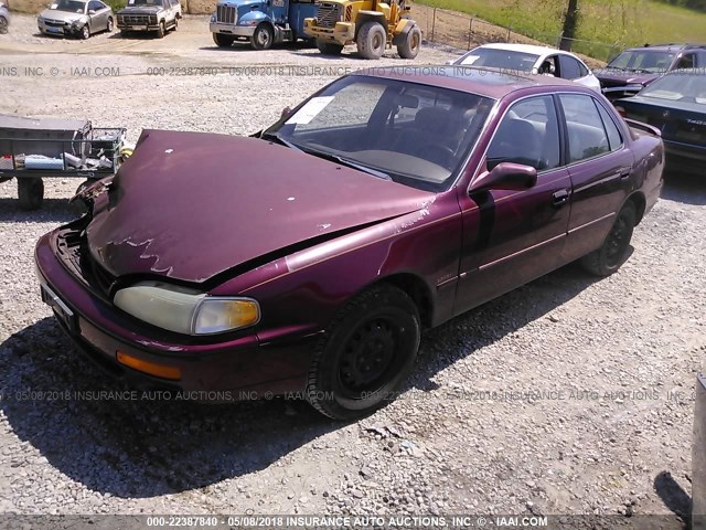 4T1BG12KXTU806588 - 1996 TOYOTA CAMRY DX/LE/XLE BURGUNDY photo 2