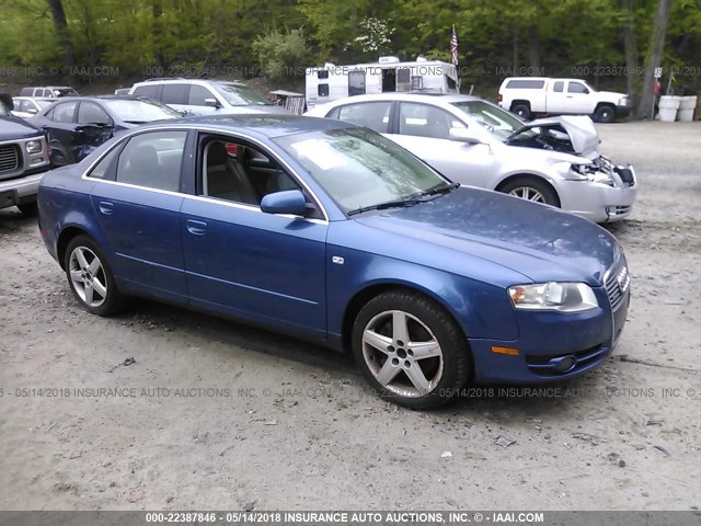 WAUDF68EX5A424142 - 2005 AUDI A4 2.0T QUATTRO BLUE photo 1