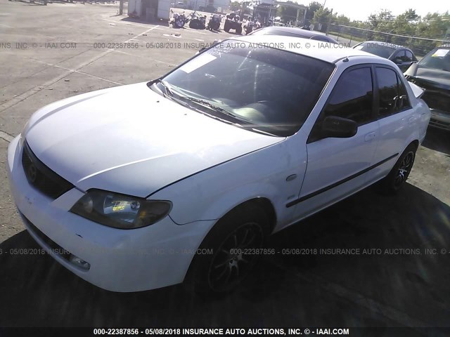 JM1BJ225521601623 - 2002 MAZDA PROTEGE DX/LX/ES WHITE photo 2