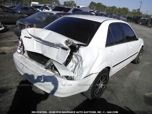 JM1BJ225521601623 - 2002 MAZDA PROTEGE DX/LX/ES WHITE photo 4