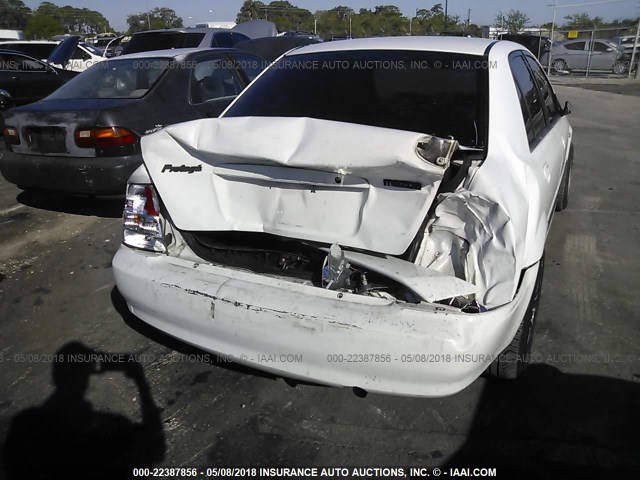 JM1BJ225521601623 - 2002 MAZDA PROTEGE DX/LX/ES WHITE photo 6