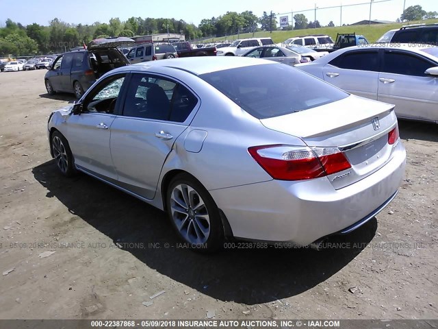 1HGCR2F54DA234094 - 2013 HONDA ACCORD SPORT 银色 照片 3