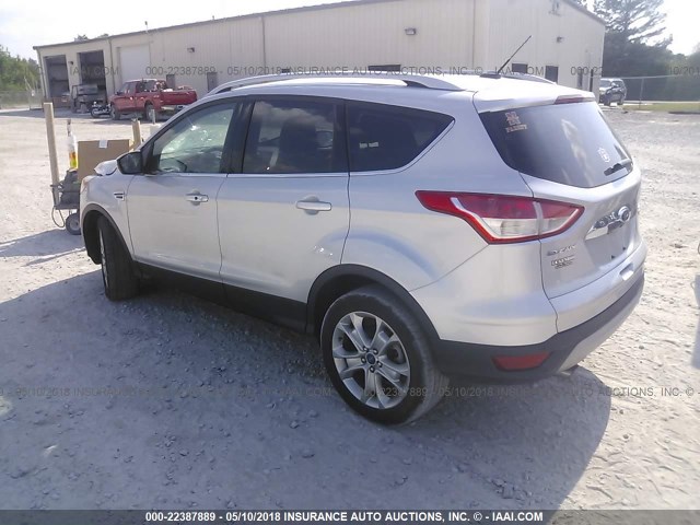 1FMCU0J98GUC91876 - 2016 FORD ESCAPE TITANIUM SILVER photo 3