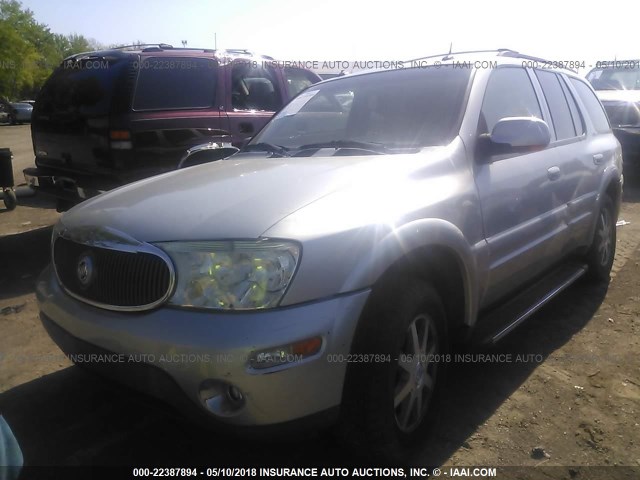 5GAET13P642213817 - 2004 BUICK RAINIER CXL SILVER photo 2