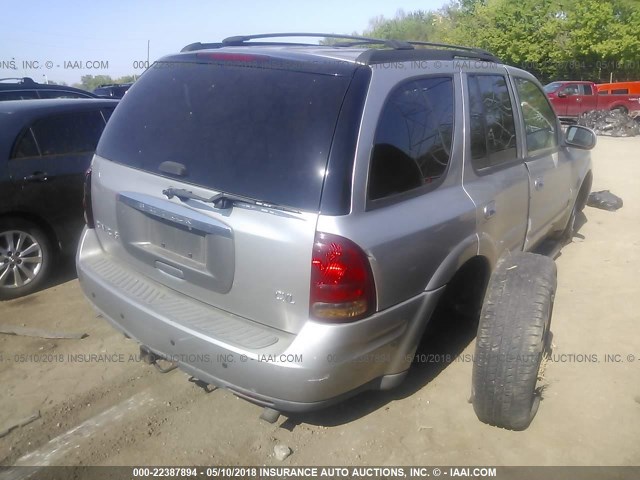 5GAET13P642213817 - 2004 BUICK RAINIER CXL SILVER photo 4