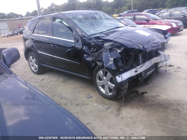 4JGBB8GB5BA653067 - 2011 MERCEDES-BENZ ML 350 4MATIC BLACK photo 1