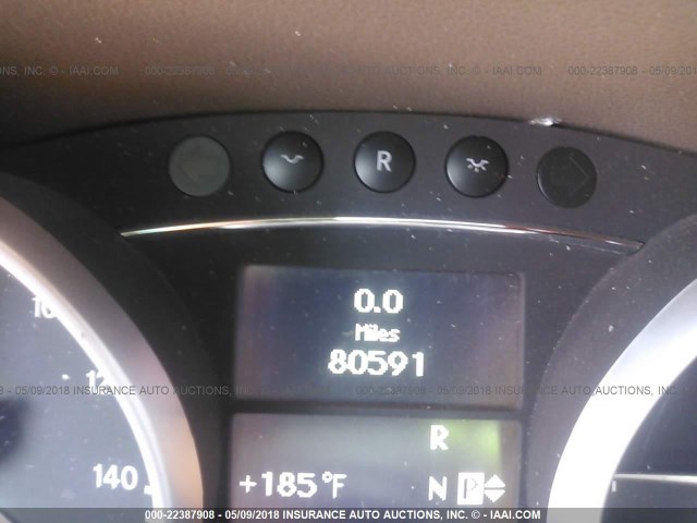 4JGBB8GB5BA653067 - 2011 MERCEDES-BENZ ML 350 4MATIC BLACK photo 7