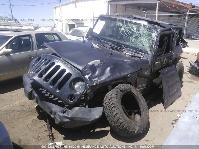 1C4AJWAG5EL203438 - 2014 JEEP WRANGLER SPORT 灰色 照片 2