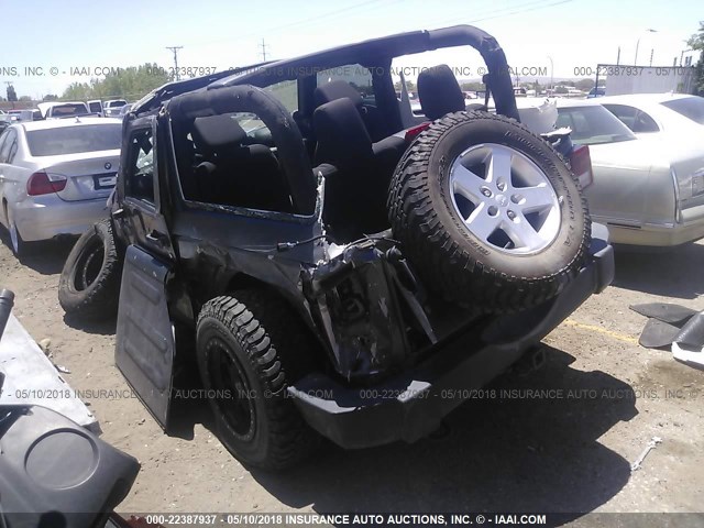 1C4AJWAG5EL203438 - 2014 JEEP WRANGLER SPORT 灰色 照片 3