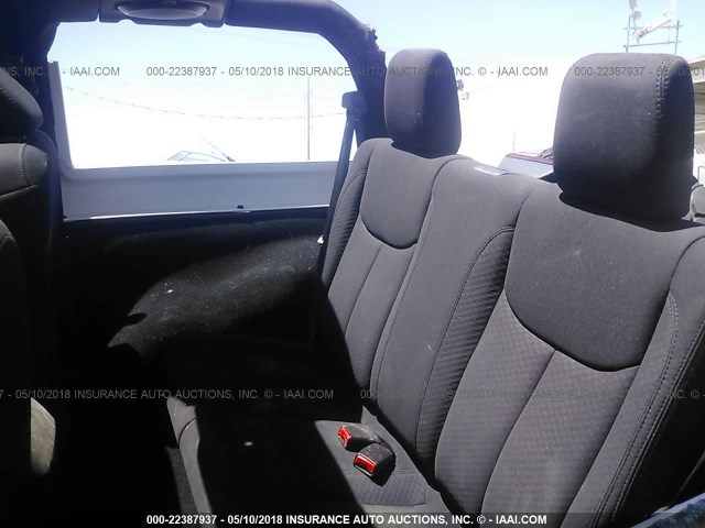 1C4AJWAG5EL203438 - 2014 JEEP WRANGLER SPORT 灰色 照片 8