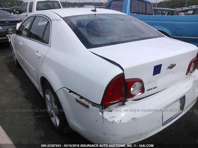 1G1ZB5EB1AF229920 - 2010 CHEVROLET MALIBU LS 白色 照片 3