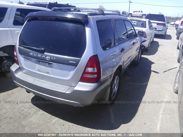 JF1SG65694H740938 - 2004 SUBARU FORESTER 2.5XS Күміс фото 4
