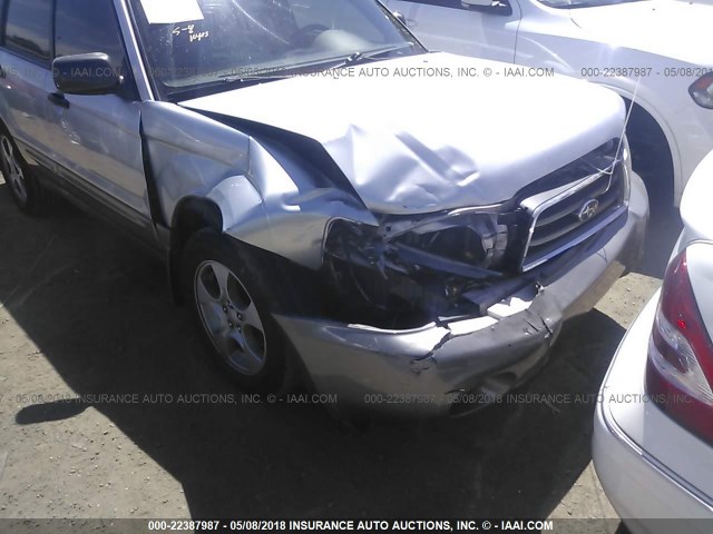 JF1SG65694H740938 - 2004 SUBARU FORESTER 2.5XS Күміс фото 6