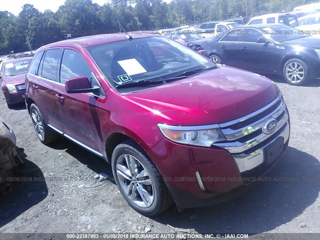 2FMDK3KCXBBA83373 - 2011 FORD EDGE LIMITED RED photo 1