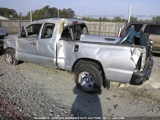 5TETX22NX6Z249329 - 2006 TOYOTA TACOMA ACCESS CAB SILVER photo 3